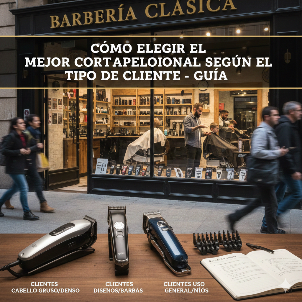 Cómo elegir el mejor cortapelos profesional según tu tipo de cliente (Guía 2026)