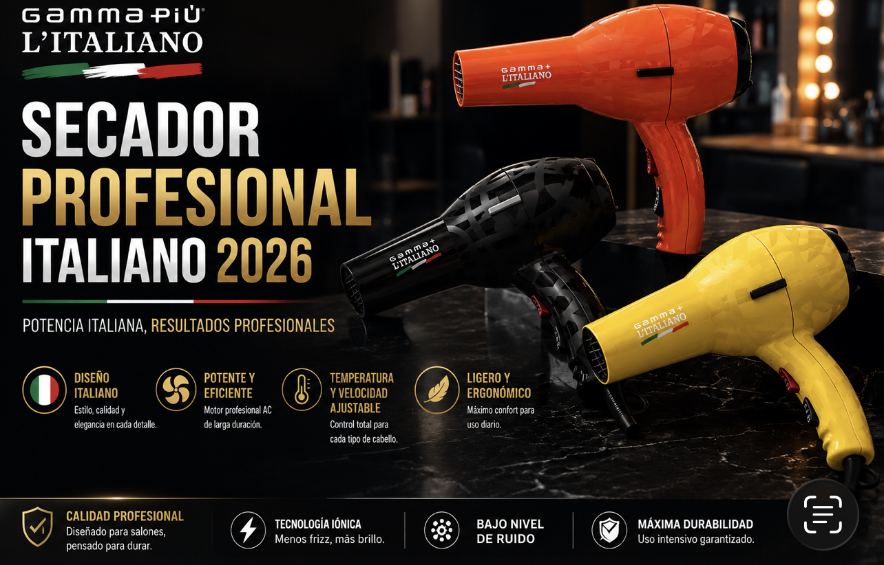 Gamma Più L'Italiano: Secador Profesional Italiano 2026